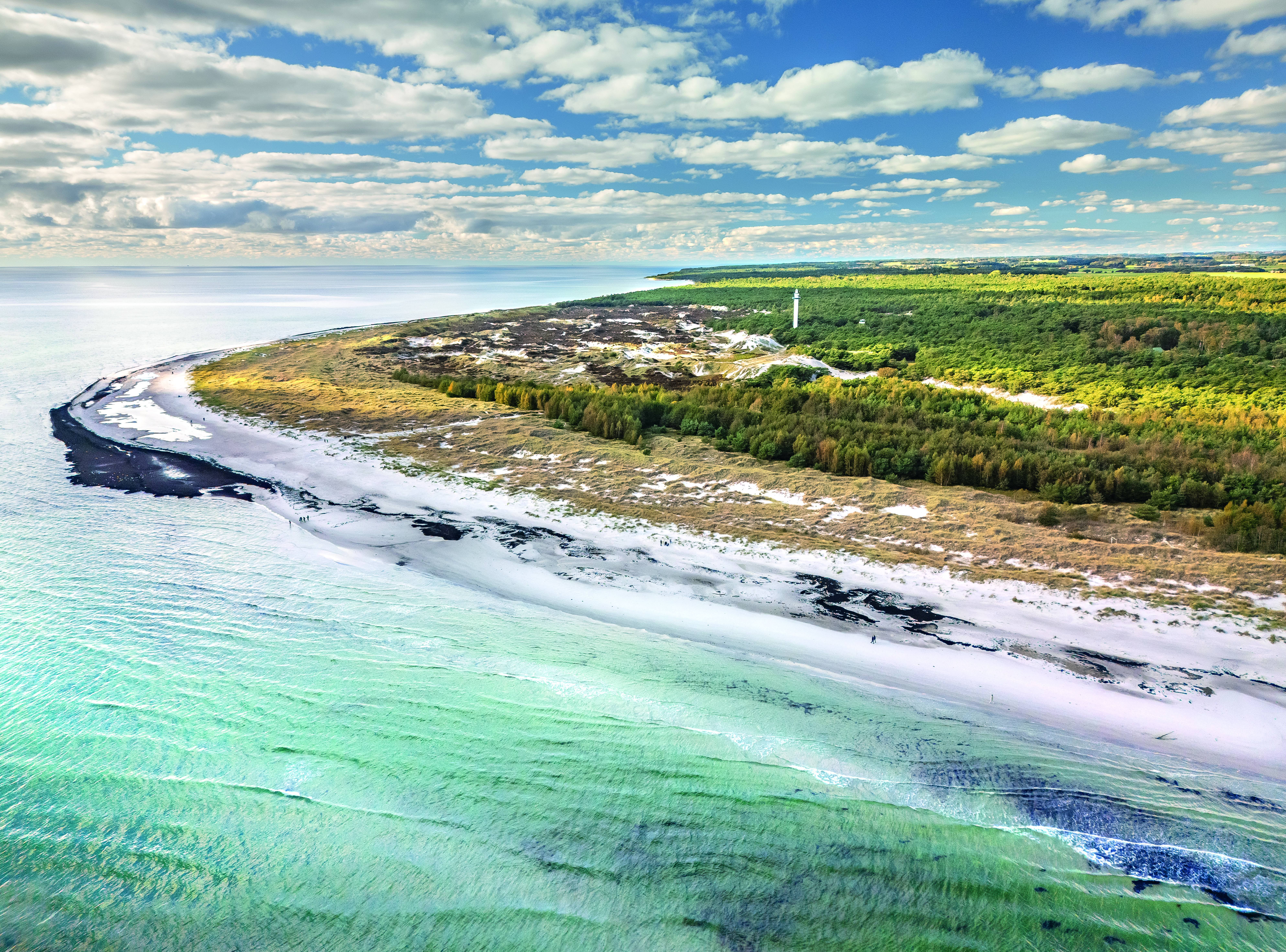 Dueodde strand fra luften