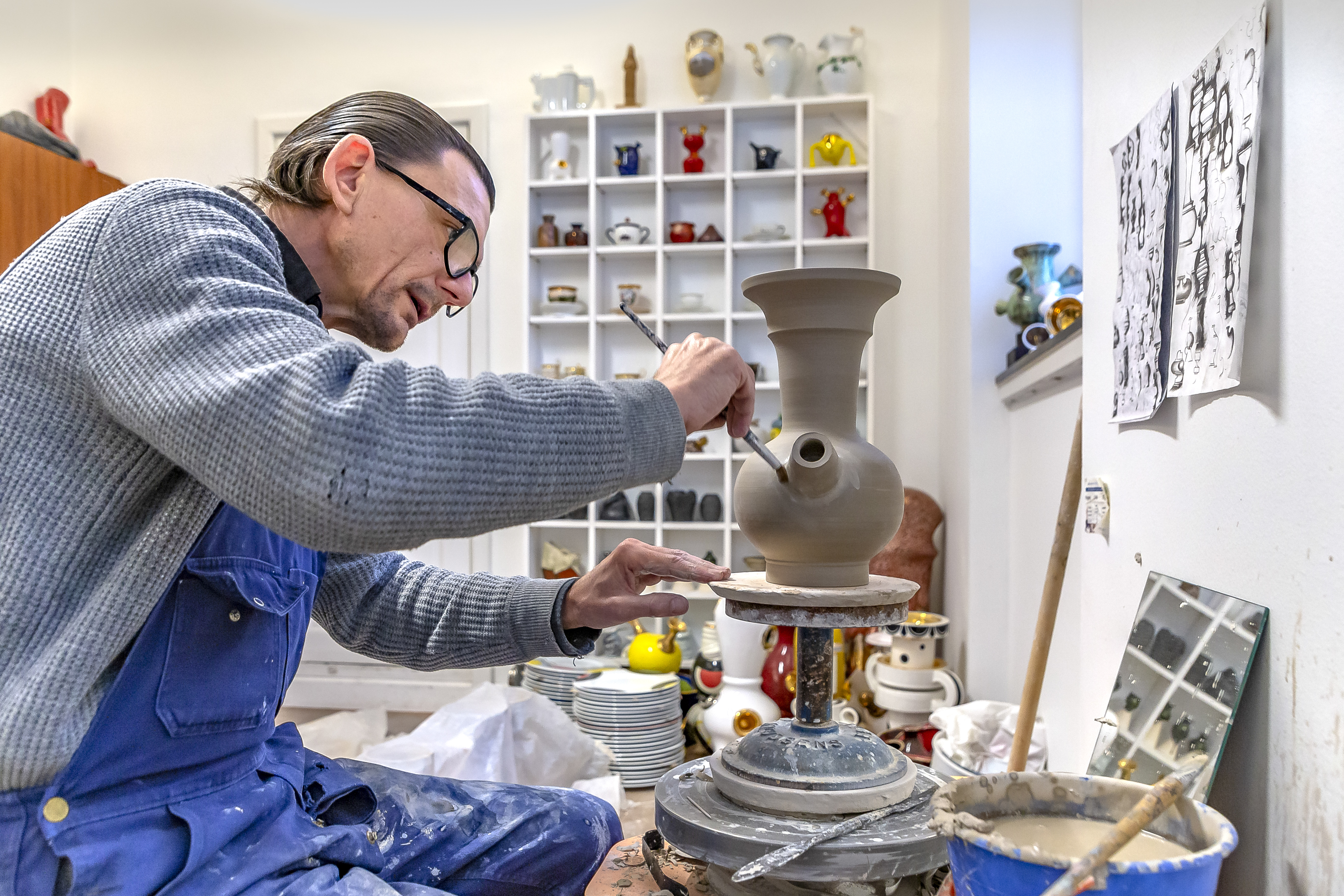 Keramiker på arbejde