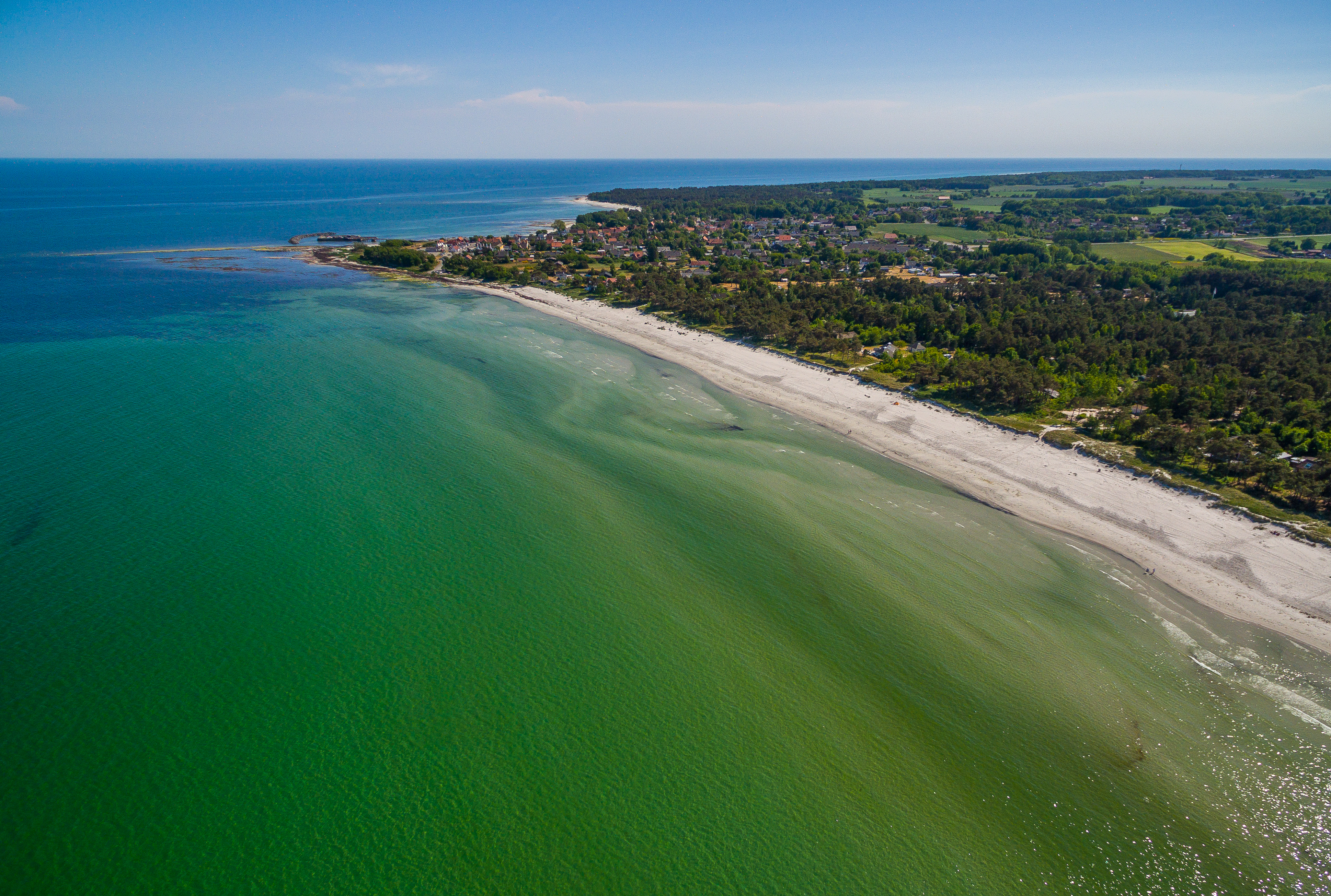Luftfoto af Balka Strand