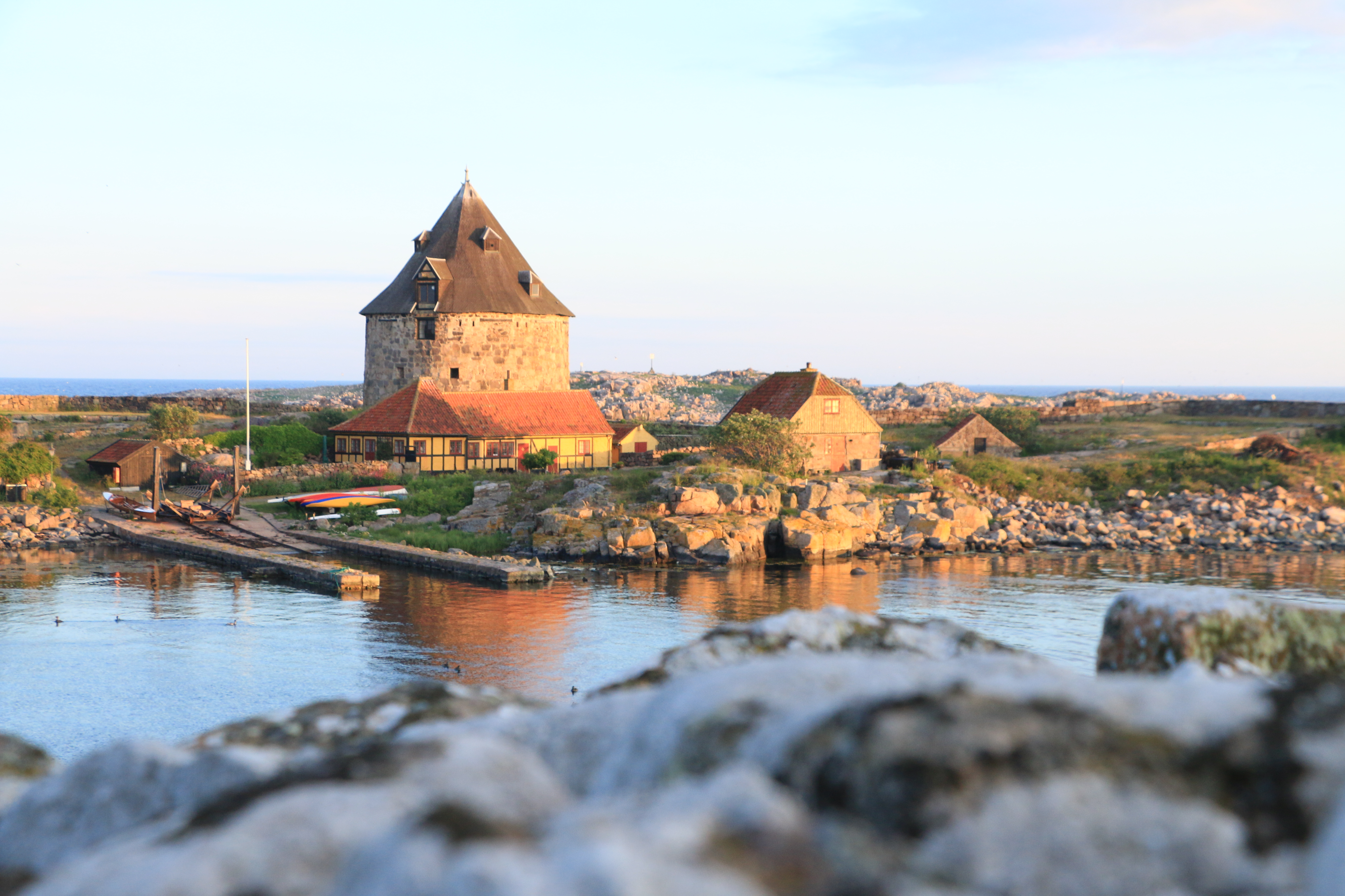 Christiansø i aftenlys
