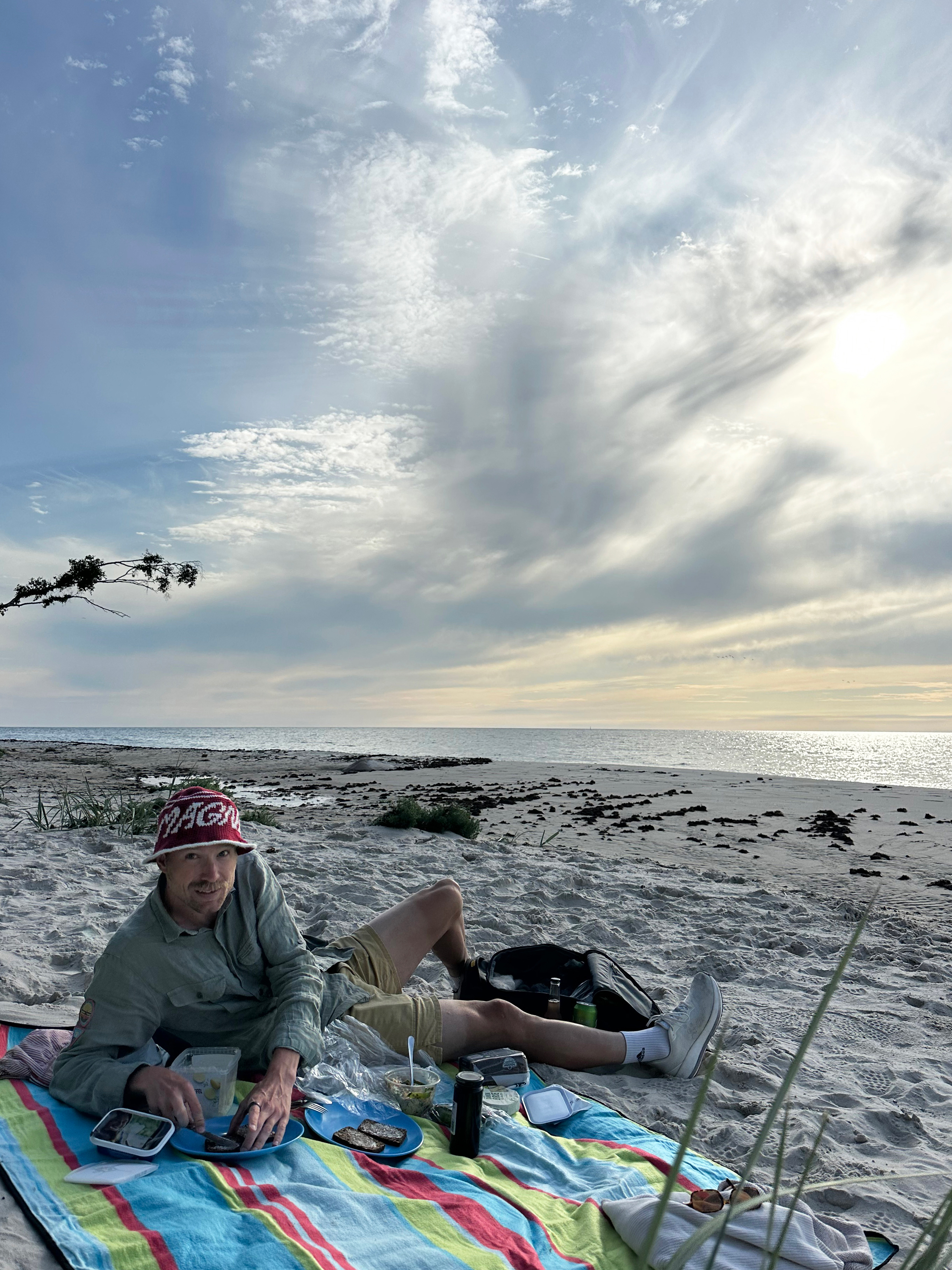 Magnus Cort på stranden