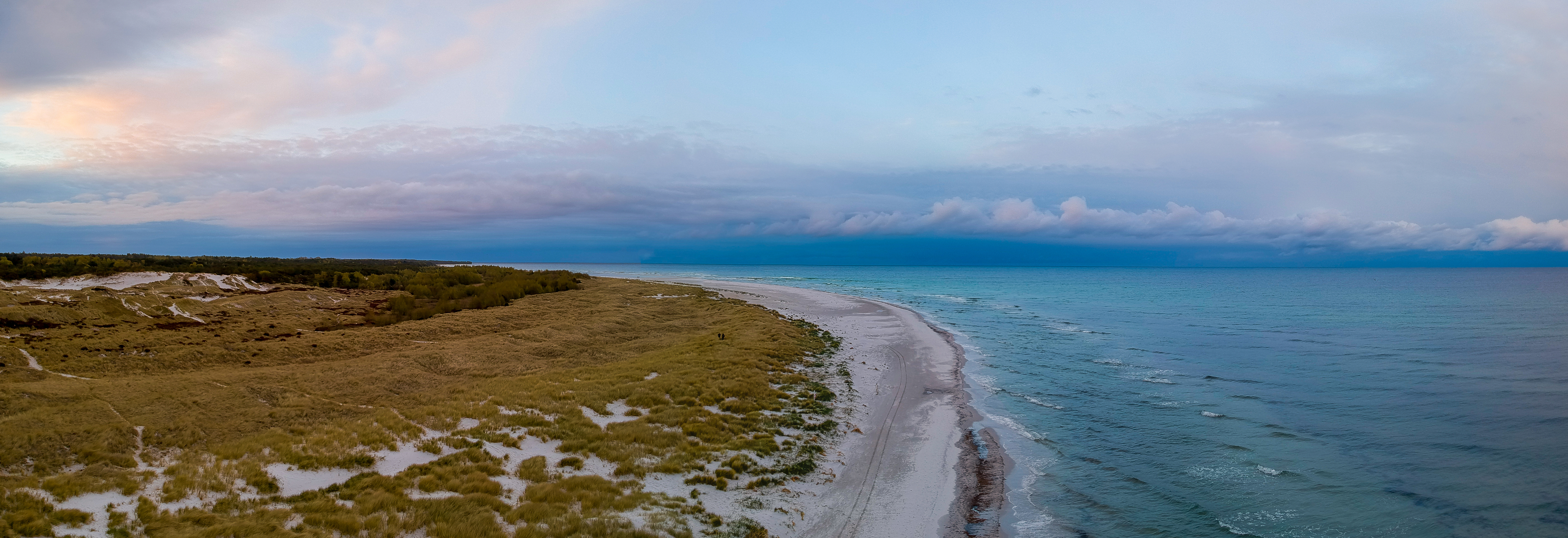Luftfoto af Dueodde Strand