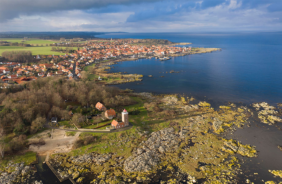 Luftfoto fra Svaneke