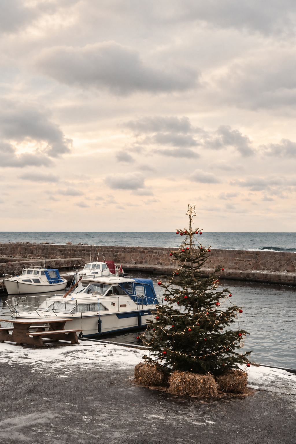 Juletræ på havnen
